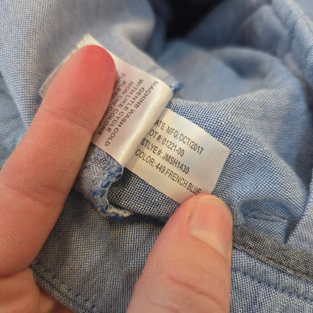 Johnnie-O 100% Cotton Chino Shorts Light Blue Golfing Business Casual Men's 38 - Picture 7 of 9